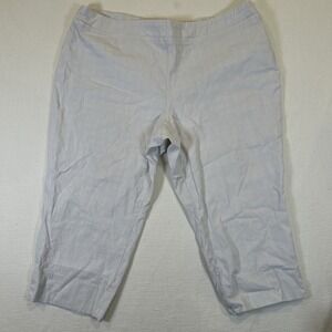 Eliane Rose Women Pant White Capri Stretch 22W